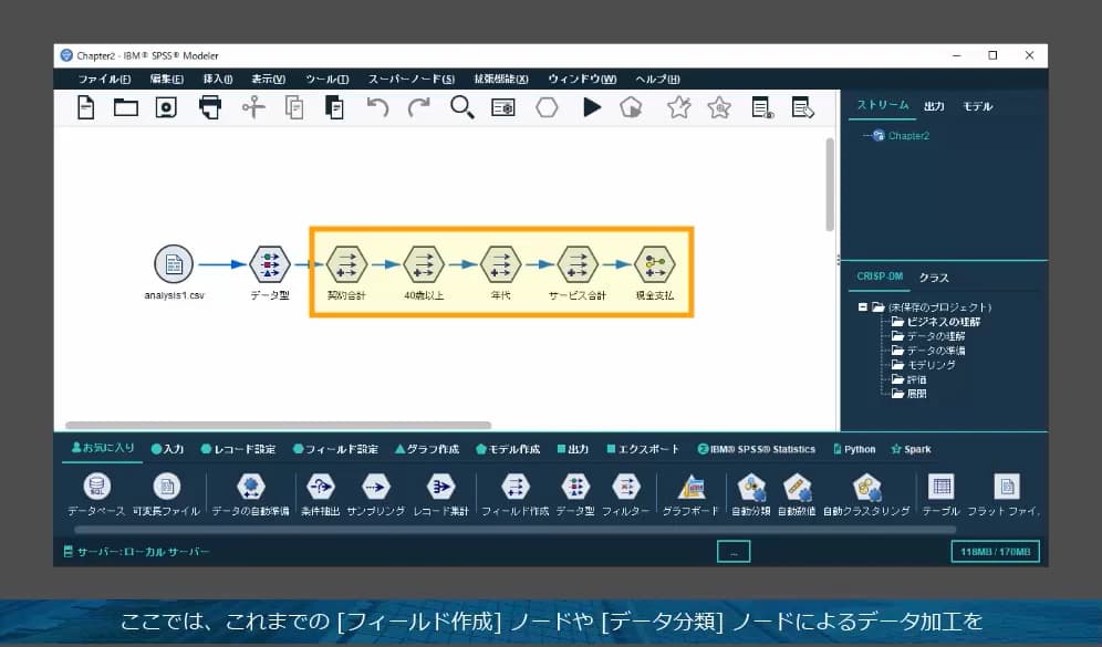 1つ1つのノードを丁寧に確認