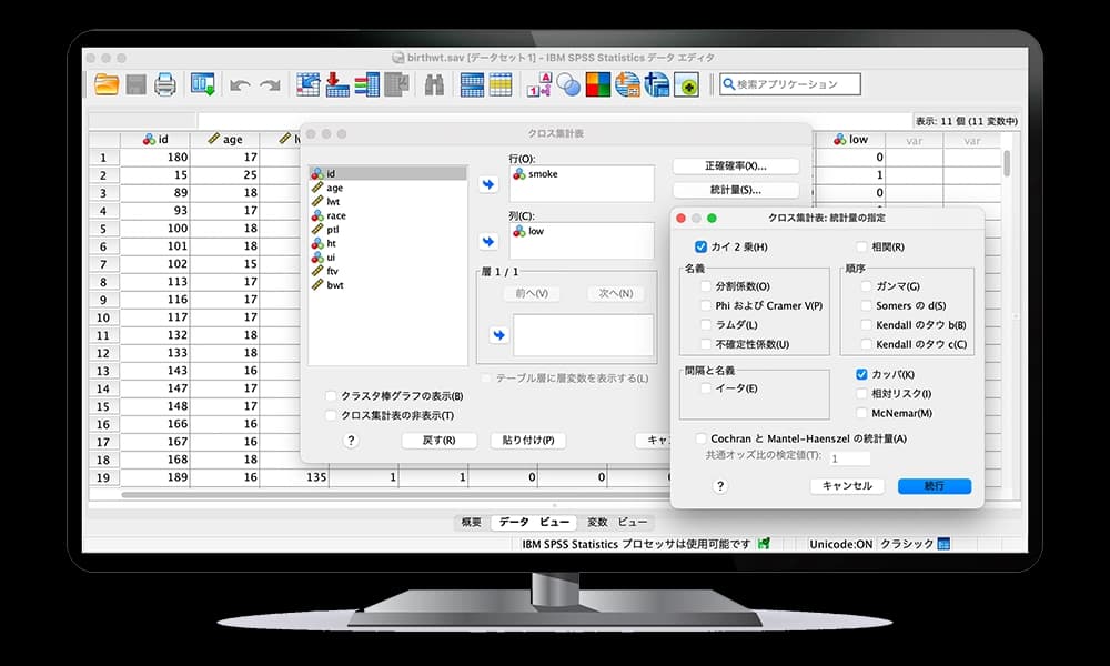 macOSユーザー向け IBM SPSS Statistics